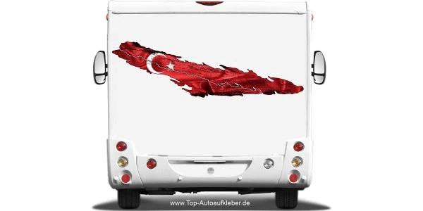 Türkei Fahne Wohnmobil Aufkleber