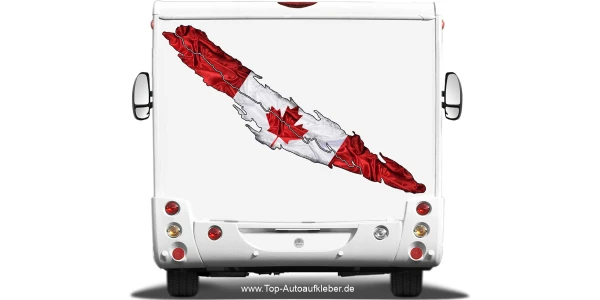 Heckaufkleber Fahne von Kanada auf dem Heck