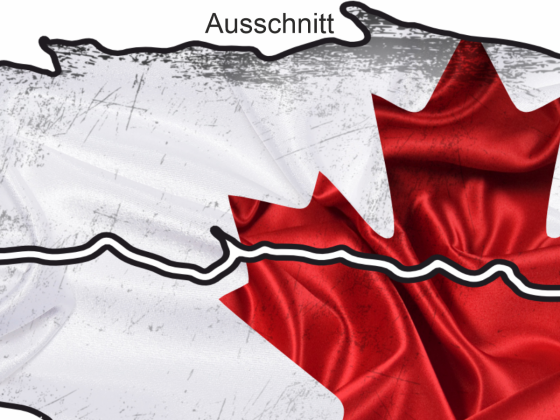 Heckaufkleber Fahne von Kanada - Ansicht Ausschnitt