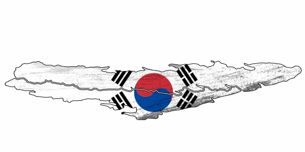 Heckaufkleber Fahne von Südkorea