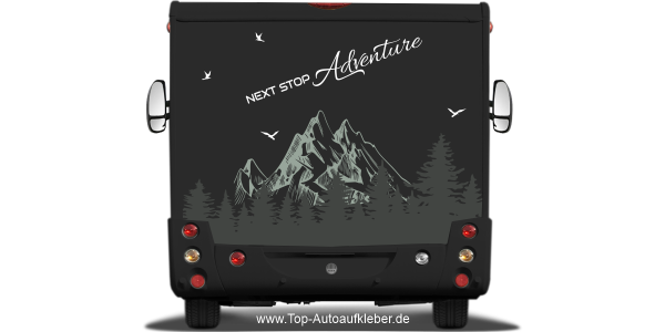 Preview: Heckaufkleber NEXT STOP Adventure