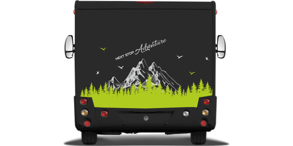 Preview: Heckaufkleber NEXT STOP Adventure