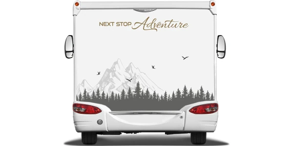 Heckaufkleber NEXT STOP Adventure