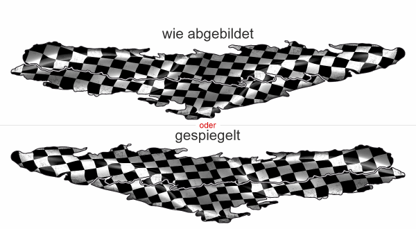 Preview: Heckaufkleber Zielflagge Preview: Heckaufkleber Zielflagge
