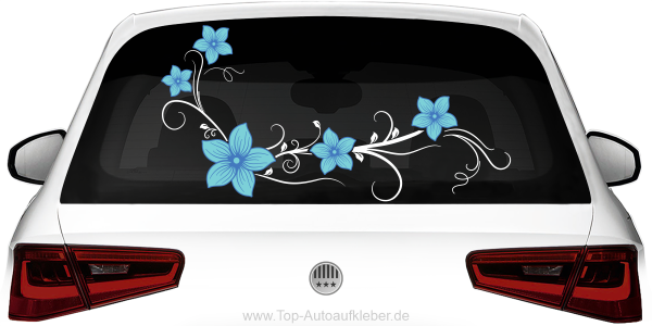 Preview: Heckscheibenaufkleber Blumenranke