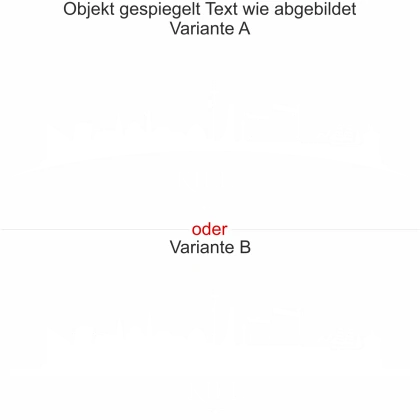 Kieler Skyline als Aufkleber für die Heckscheibe - Ansicht Ausrichtung mit Farbauswahl und Variante