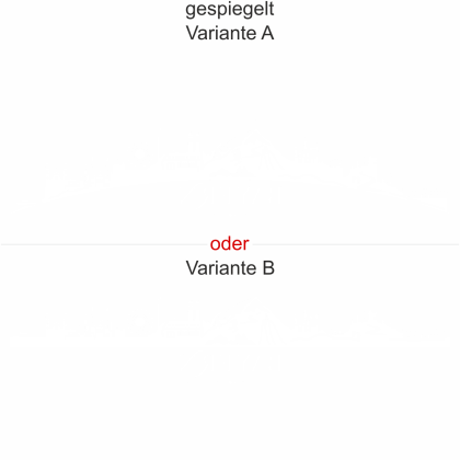 Preview: - gespiegelt - Ansicht Farbauswahl - Varianten A und B