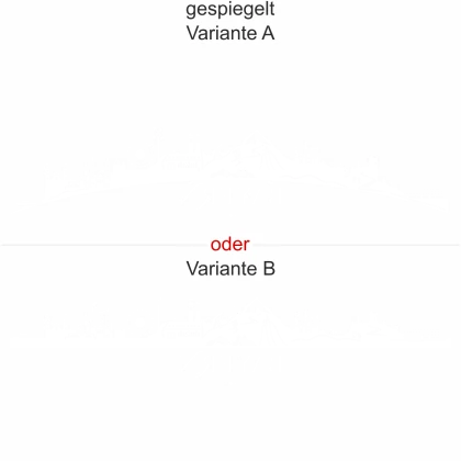 - gespiegelt - Ansicht Farbauswahl - Varianten A und B