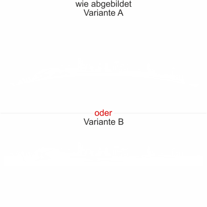 Preview: Heckscheibenaufkleber Skyline Nordrhein-Westfalen - wie abgebildet - Ansicht Farbauswahl - Varianten A und B