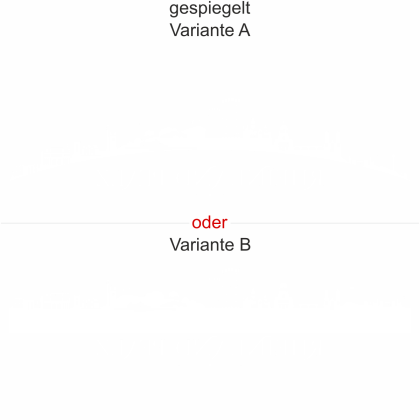 Preview: Heckscheibenaufkleber Skyline Rheinland-Pfalz - gespiegelt - Ansicht Farbauswahl - Varianten A und B