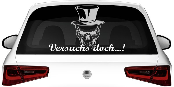 Preview: Heckscheibenaufkleber Versuchs doch