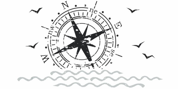 Preview: Heckscheibensticker Windrose am Horizont Preview: Heckscheibensticker Windrose am Horizont