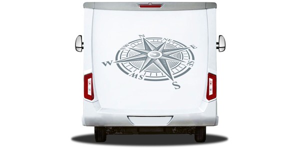 Preview: Heckscheibenaufkleber Windrose