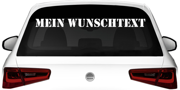 Preview: Heckscheibenaufkleber Wunschtext | 15