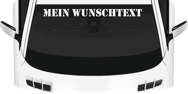 Preview: Heckscheibenaufkleber Wunschtext | 15
