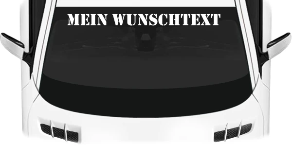 Heckscheibenaufkleber Wunschtext | 15