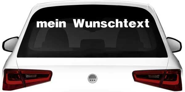 Heckscheibenaufkleber Wunschtext | 27