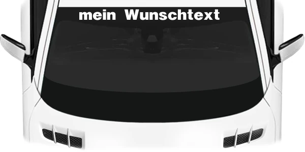 Heckscheibenaufkleber Wunschtext | 27