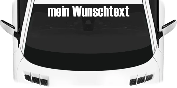 Heckscheibenaufkleber Wunschtext | 28