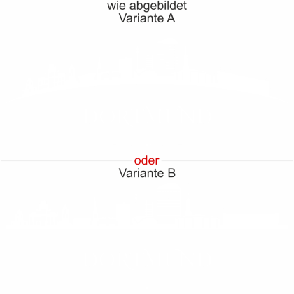 Preview: Autoaufkleber Heckscheibe Dortmund Preview: Dortmunder Skyline als Aufkleber für die Heckscheibe - Ansicht Ausrichtung mit Farbauswahl und Variante