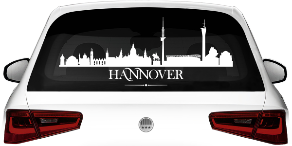 Autoaufkleber Heckscheibe Hannnover