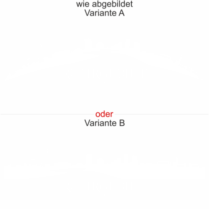 Preview: Heckscheibenaufkleber Skyline Ruhrgebiet - wie abgebildet - Ansicht Farbauswahl - Varianten A und B