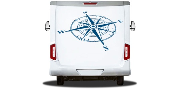 Preview: Heckscheibensticker Windrose