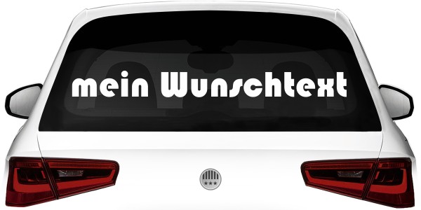 Heckscheibenaufkleber Wunschtext | 19