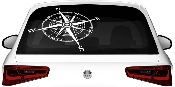 Preview: Heckscheibensticker Windrose