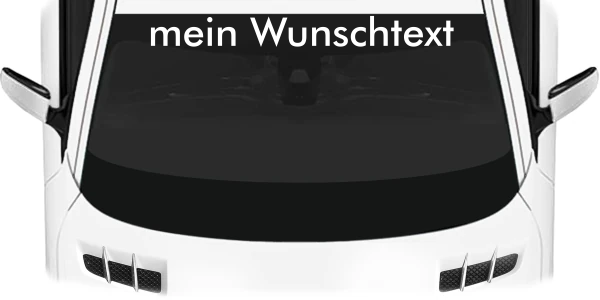 Heckscheibenaufkleber Wunschtext | 23