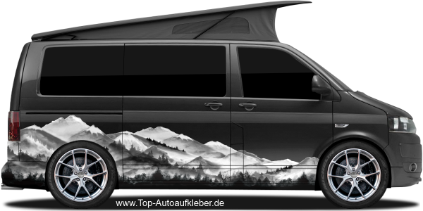 Preview: Klebefolie Bergkette | Set für beide Fahrzeugseiten Preview: Klebefolie Bergkette | Set für beide Fahrzeugseiten