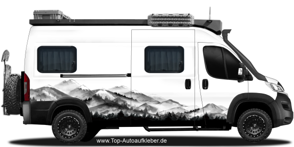 Preview: Klebefolie Bergkette | Set für beide Fahrzeugseiten Preview: Klebefolie Bergkette | Set für beide Fahrzeugseiten