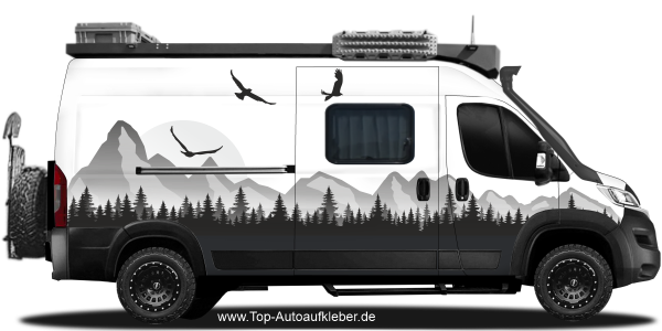 Preview: Klebefolie Bergmassiv | Set für beide Fahrzeugseiten Preview: Klebefolie Bergmassiv | Set für beide Fahrzeugseiten