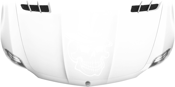 Preview: Autoaufkleber Totenkopf mit Hut Preview: Autoaufkleber Totenkopf mit Hut