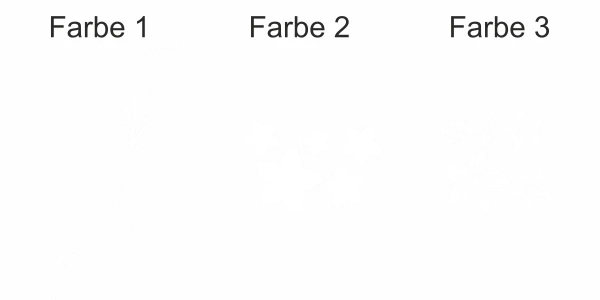 Motorhaubenaufkleber Blumenranke - Ansicht Farbauswahl