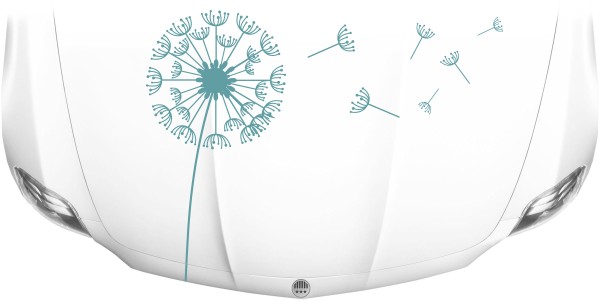 Autoaufkleber für die Motorhaube mit Design Pusteblume