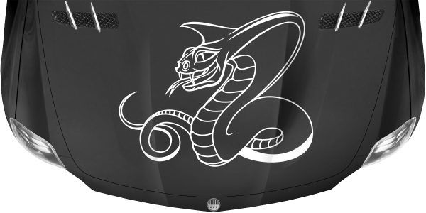 Preview: Motorhaubenaufkleber Schlange