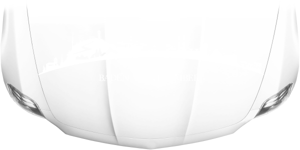 Preview: Motorhaubenaufkleber Skyline Baden-Württemberg auf heller Motorhaube - Ansicht Farbauswahl