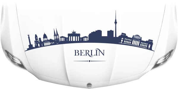 Berliner Skyline als Aufkleber für die Motorhaube Ihres Wagens