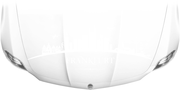 Motorhaubensticker Skyline Frankfurt