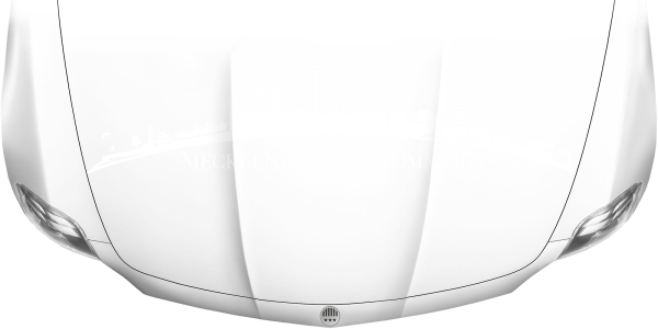 Preview: Motorhaubenaufkleber Skyline Mecklenburg-Vorpommern auf heller Motorhaube - Ansicht Farbauswahl