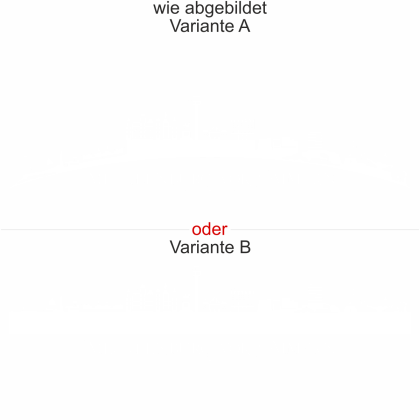 Preview: Motorhaubenaufkleber Skyline Mecklenburg-Vorpommern - wie abgebildet - Ansicht Farbauswahl - Varianten A und B