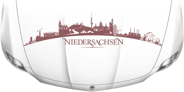 Motorhaubenaufkleber Skyline Niedersachsen
