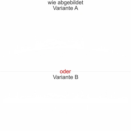 Motorhaubenaufkleber Skyline Niedersachsen - wie abgebildet - Ansicht Farbauswahl - Varianten A und B