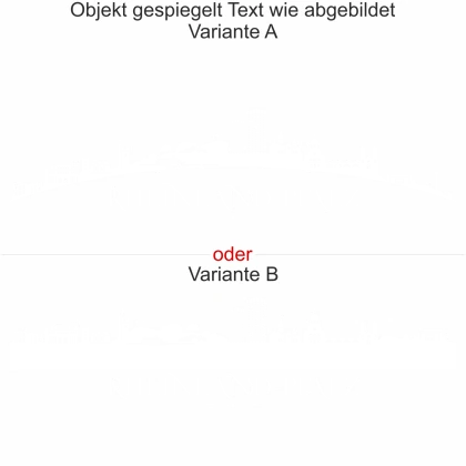 Motorhaubenaufkleber Skyline Rheinland-Pfalz - gespiegelt - Text wie abgebildet - Ansicht Farbauswahl - Varianten A und B
