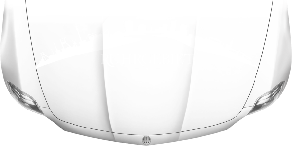 Preview: Motorhaubenaufkleber Skyline Ruhrgebiet auf heller Motorhaube - Ansicht Farbauswahl