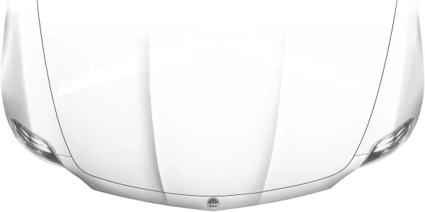 Motorhaubenaufkleber Skyline Ruhrgebiet auf heller Motorhaube - Ansicht Farbauswahl