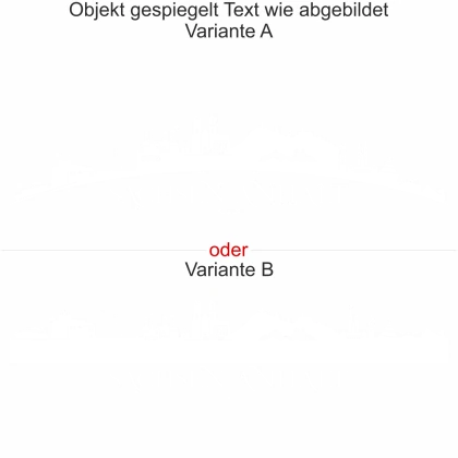 Motorhaubenaufkleber Skyline Sachsen-Anhalt - gespiegelt - Text wie abgebildet - Ansicht Farbauswahl - Varianten A und B