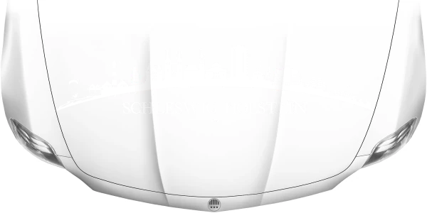 Motorhaubenaufkleber Skyline Schleswig-Holstein auf heller Motorhaube - Ansicht Farbauswahl