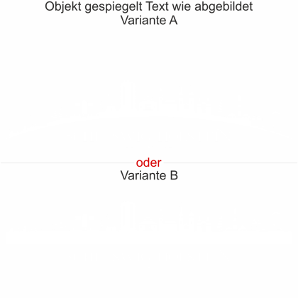 Motorhaubenaufkleber Skyline Schleswig-Holstein - gespiegelt - Text wie abgebildet - Ansicht Farbauswahl - Varianten A und B